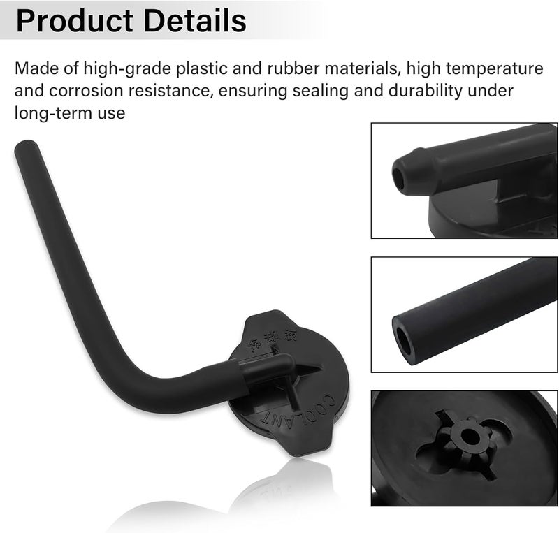 ROOTMUTIFY 16405-0P040 Coolant Reservoir Cap, Compatible with 2011-2017 Toyota Sienna, 2010-2015 Lexus RX350 RX450h Replaces 16405-31070 - Image 4